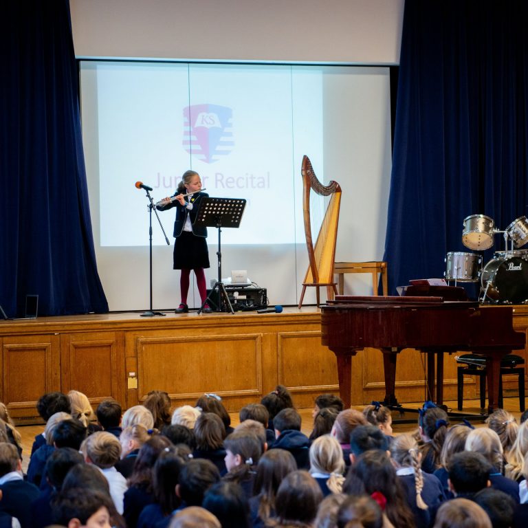 students in a hall